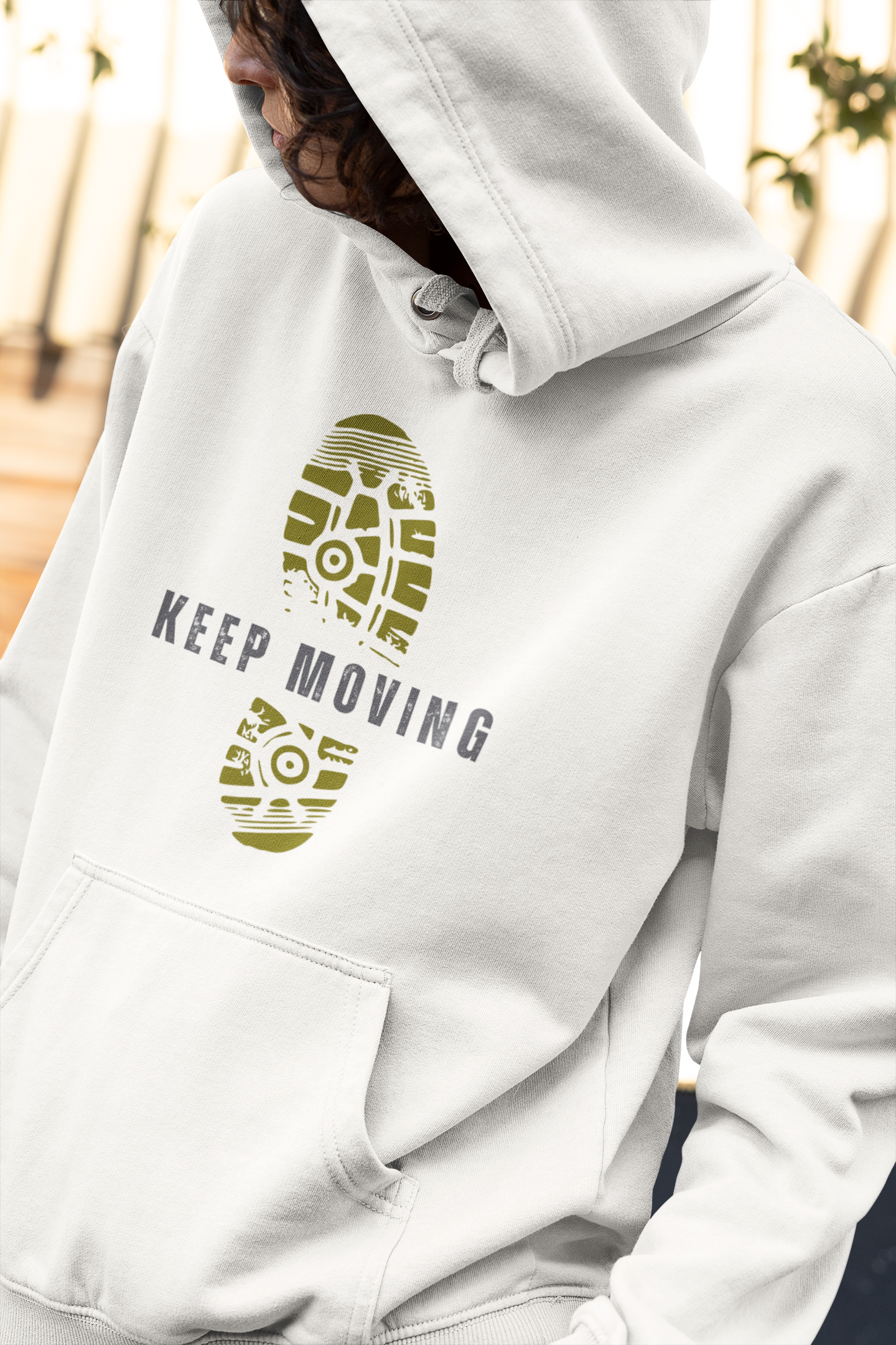 Keep Moving Motivational Hoodie – Empowerment Streetwear Pullover