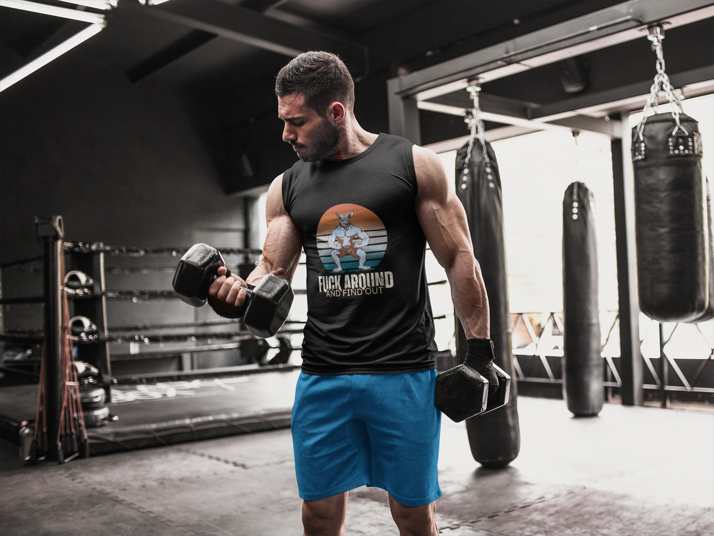Roo'd Awakening Muscle Tank Top Tee