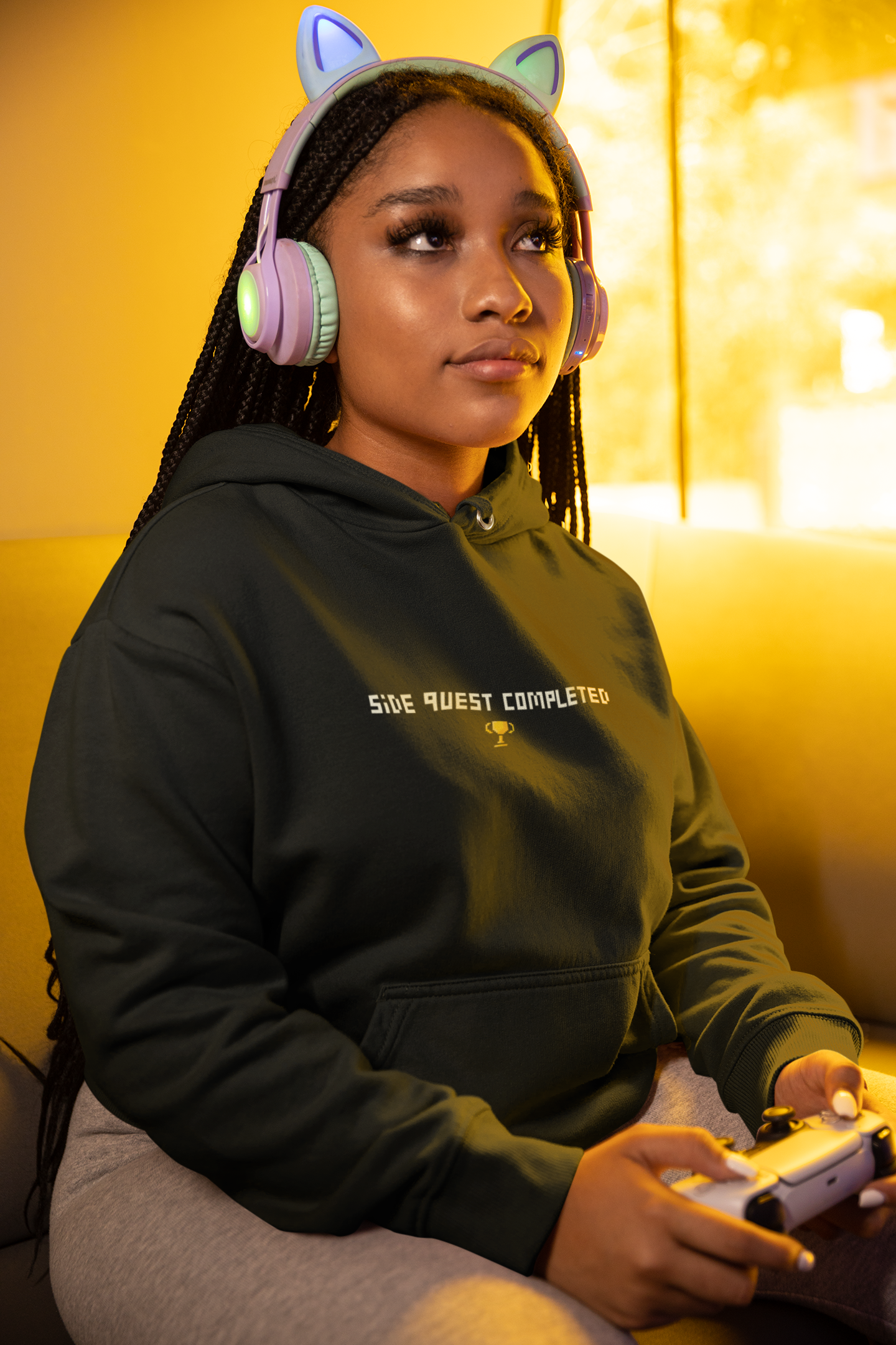 Side Quest Completed Hoodie – Level Up Your Chill