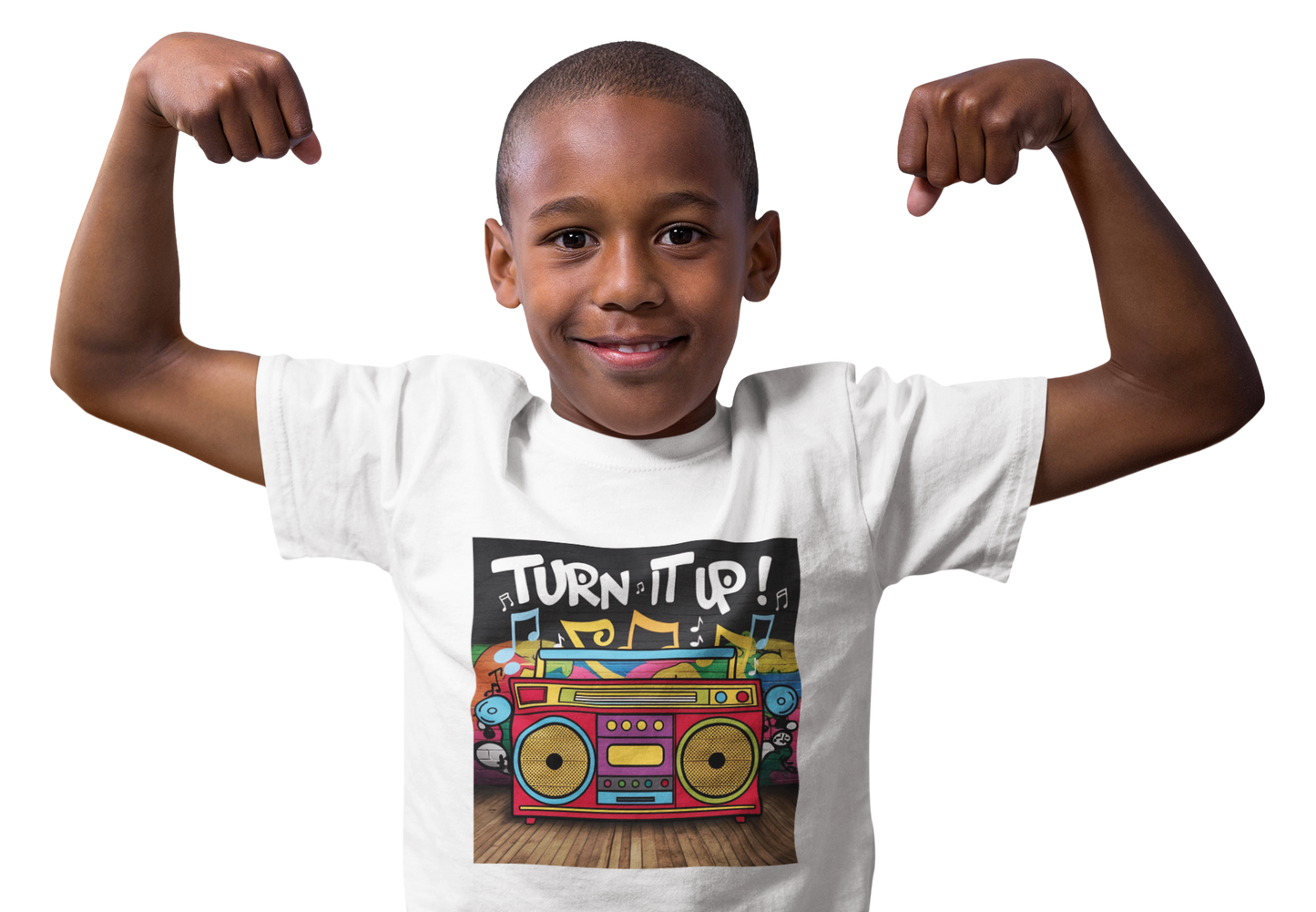 Turn It Up Boombox Kids T-Shirt