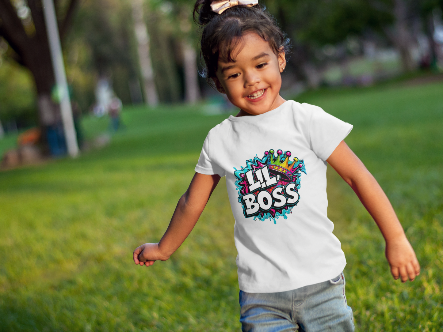 Lil Boss Girls’ T-Shirt – Confident Leader-Inspired Graphic Tee for Kids