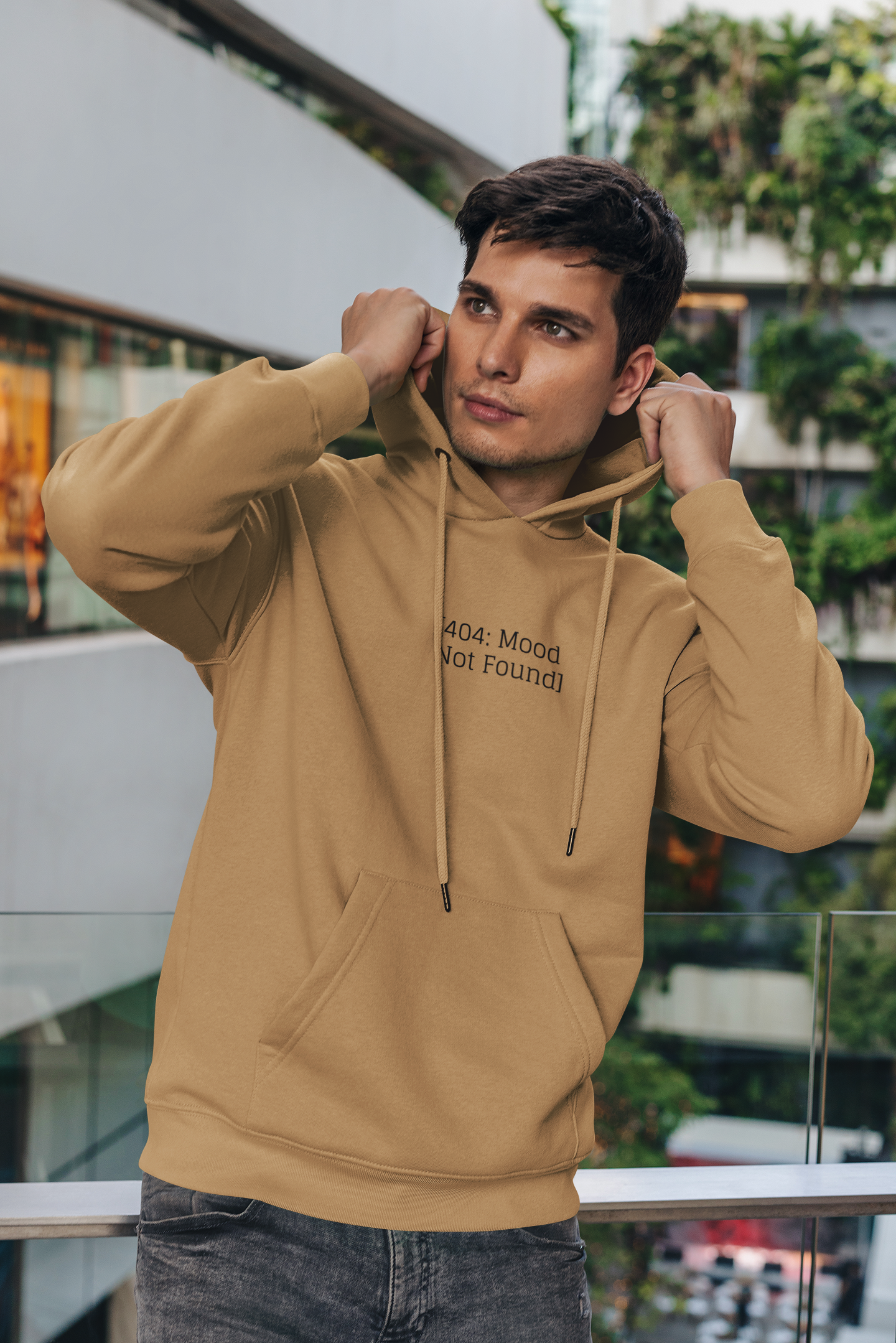 404:Mood Not Found Graphic Hoodie