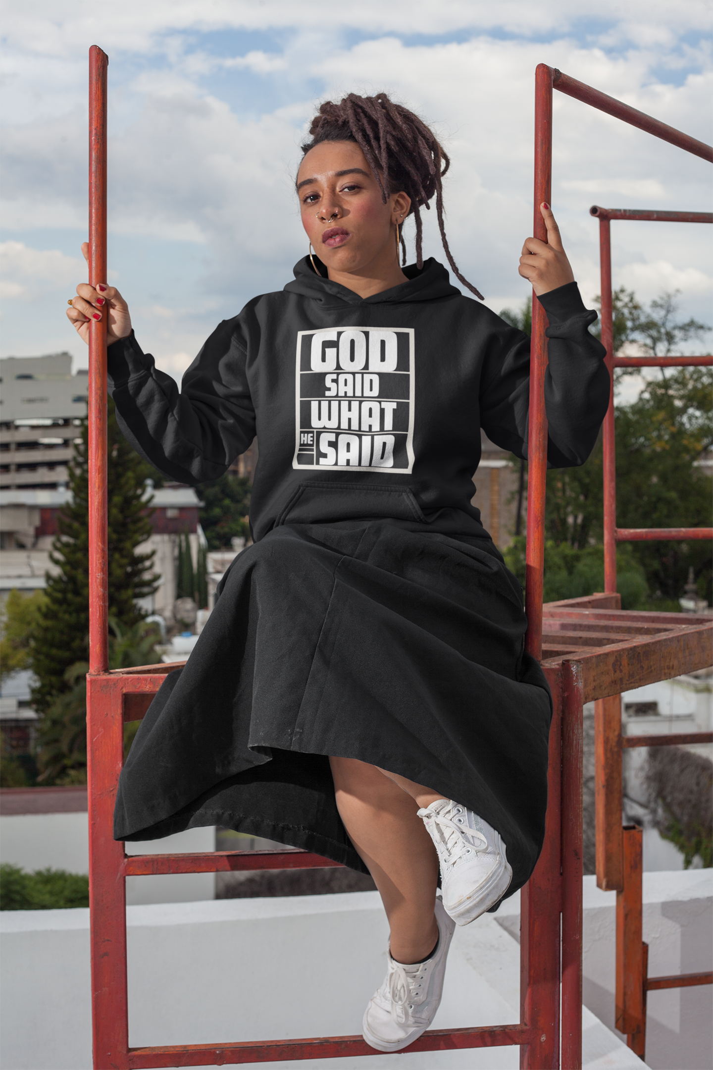 God Said What He Said – Bold Faith Energy Hoodie
