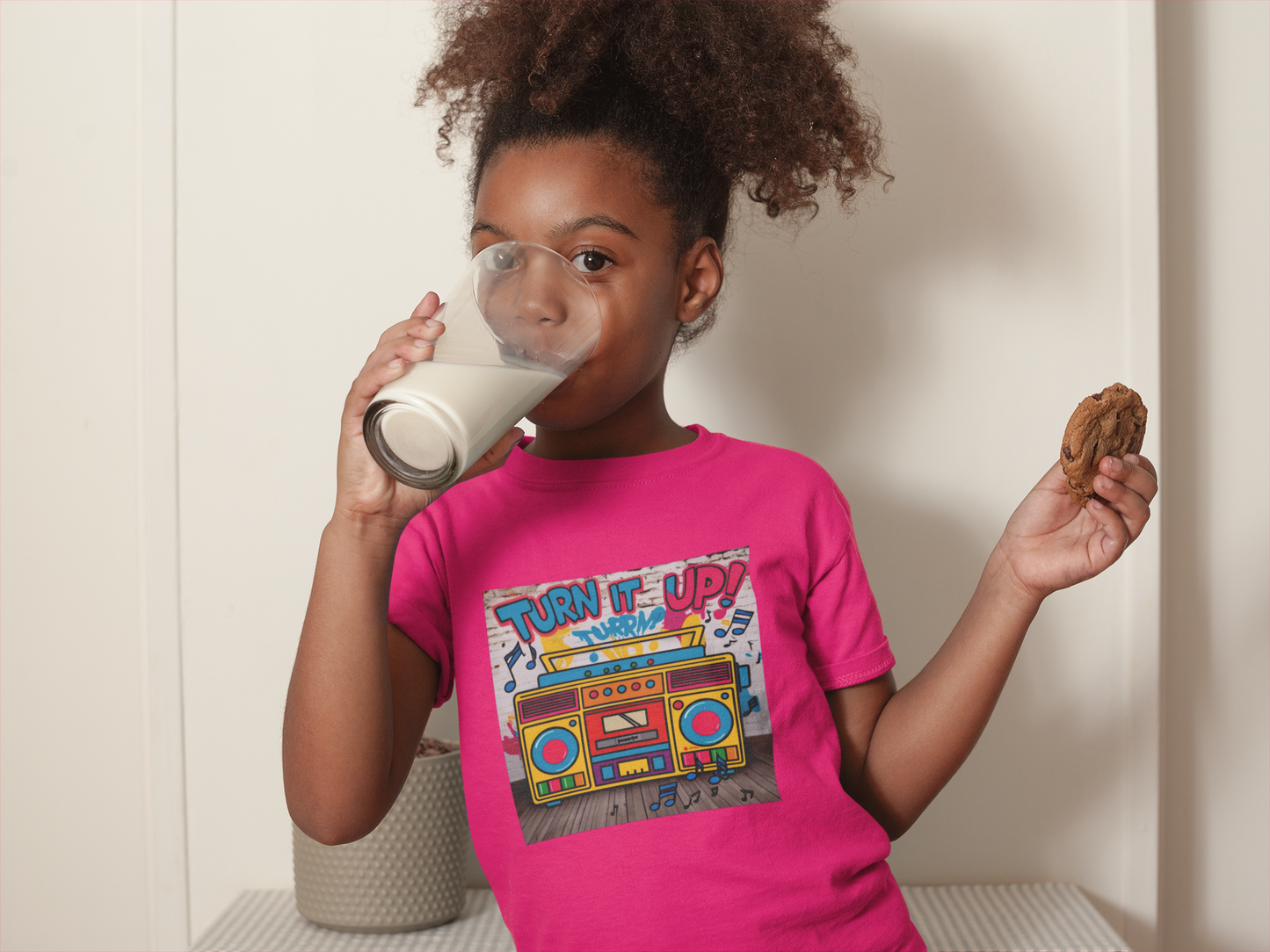 Turn It Up Boombox Kids T-Shirt