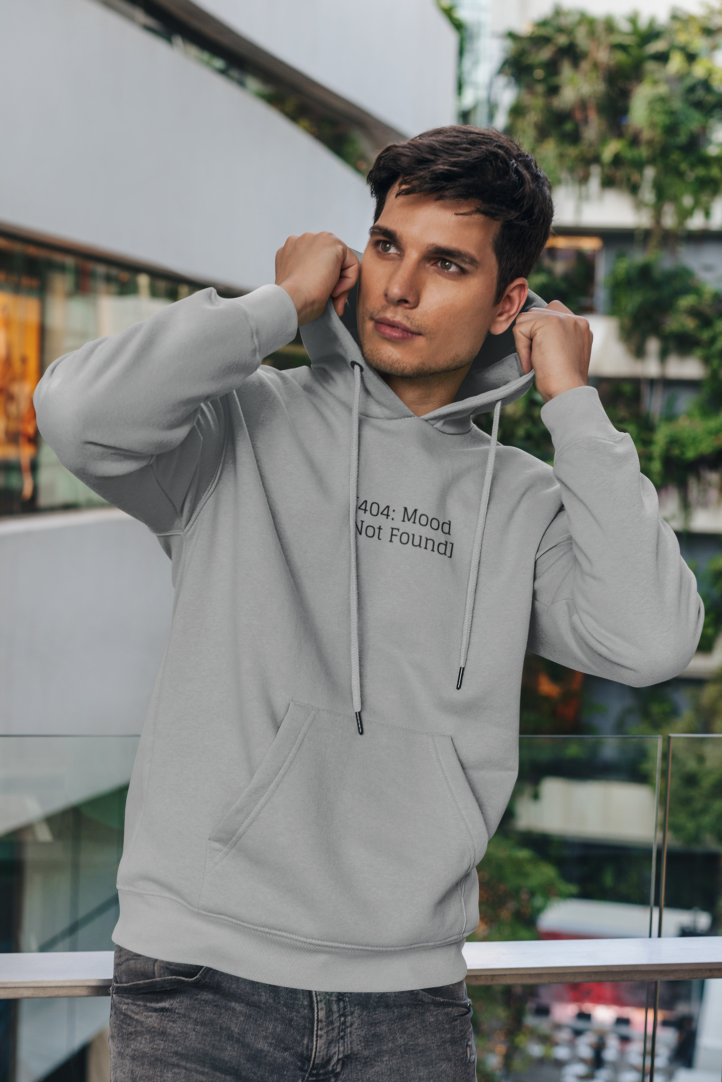 404:Mood Not Found Graphic Hoodie