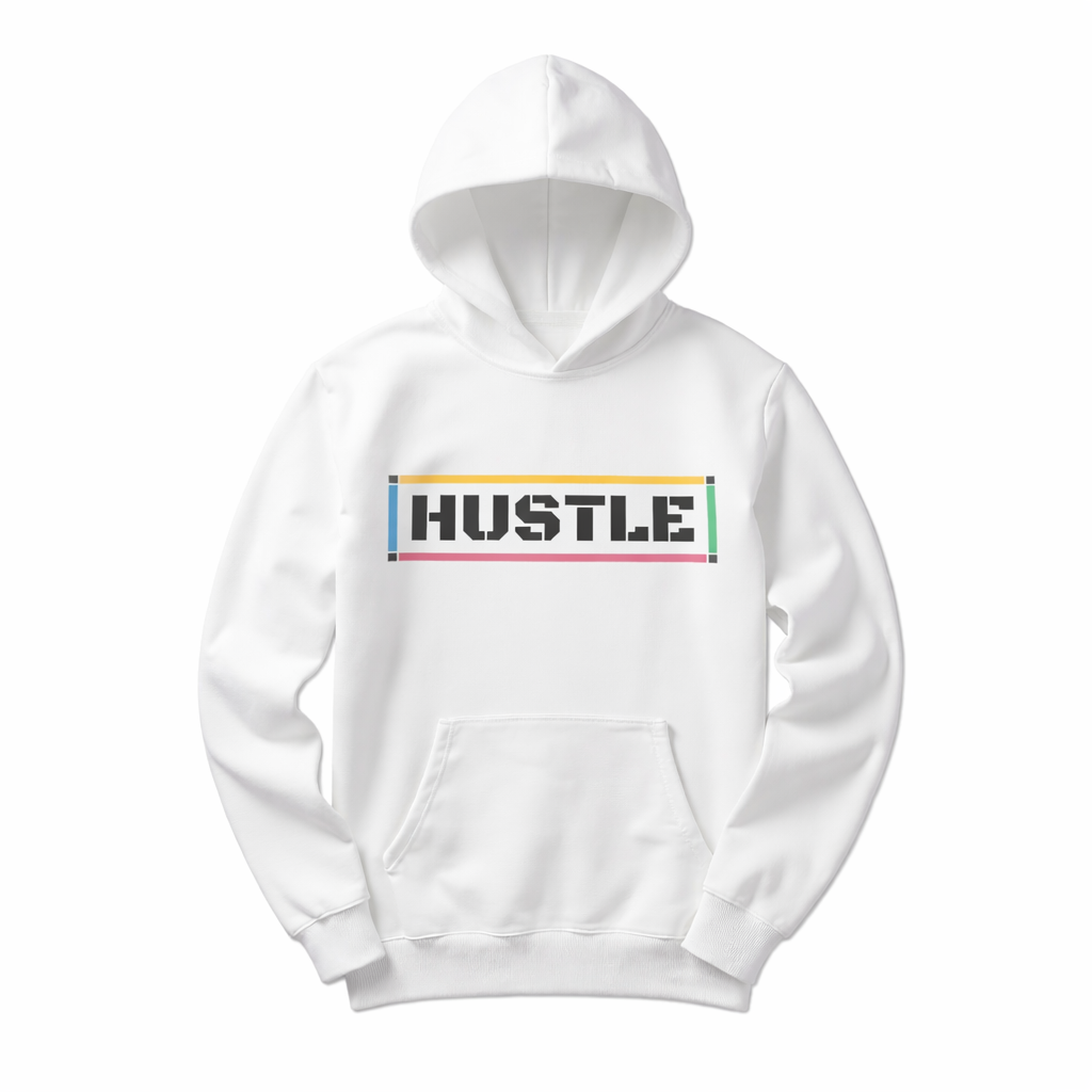 Hustle Graphic Hoodie – Unisex Motivation Statement Sweatshirt