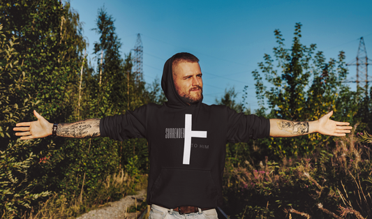 Surrender to Him Faith Hoodie