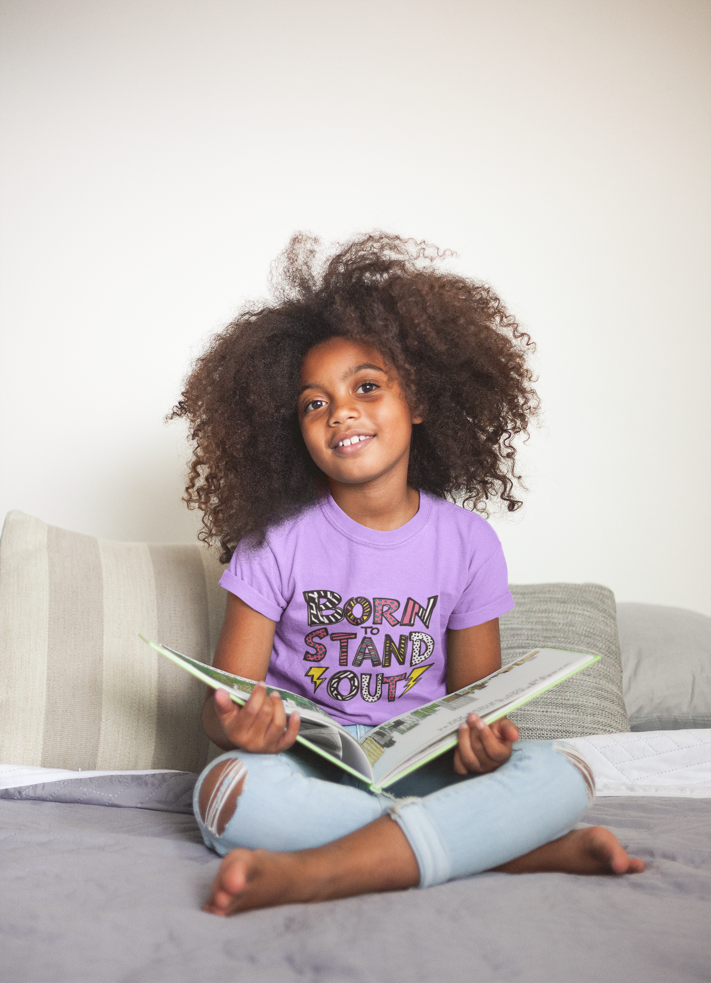 Born to Stand Out Girls Tee | Tiny Moods Co. Collection